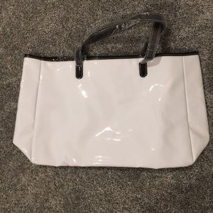 Saks Fifth Avenue white purse